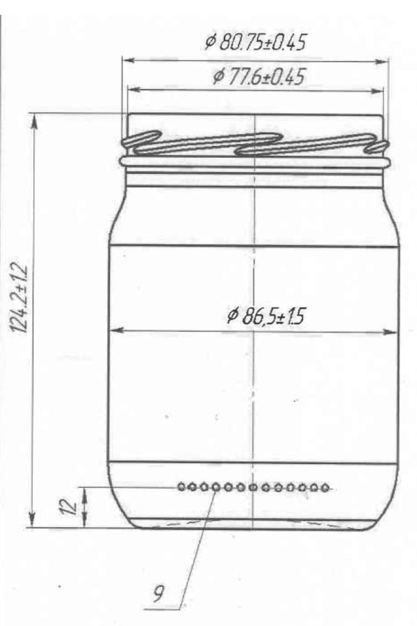 Стеклобанка III-2-82-500 (А)
