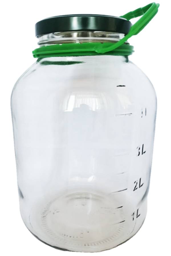 банка 5 литров с крышкой и ручкой и с мерной шкалой для вина и винокуров купить низкая цена