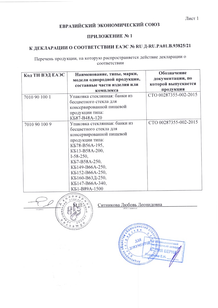 Стеклобанка КБ87-В48А-120 (0,12тв 48мм)